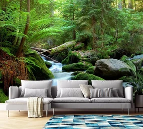 Gario Fototapeta Zelený les Materiál: Vliesová, Rozmery: 450 x 315 cm