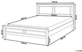 Manželská posteľ 140 cm Oliza (biela). Vlastná spoľahlivá doprava až k Vám domov. 1081779