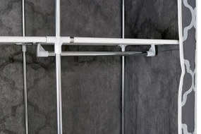 Šatníková skriňa MIRA sivá / biela