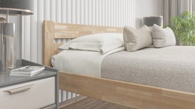 Posteľ Mystic 180x200 cm, prírodný buk