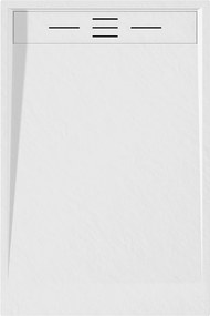 Mexen Amon, SMC obdĺžniková sprchová vanička 90 x 80 cm, biela, 4F108090