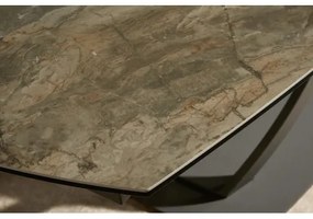 Rozkladací jedálenský stôl 41451 130/190 x 100cm Marble Look Taupe Ceramik - Komfort-nábytok