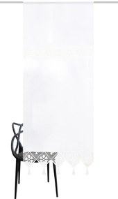 Home Wohnideen Záclonka plátená na okná i dvere, vyšívaná so strapcami, Toni Rozmer textilu: 60 cm (V), 40 cm (Š)