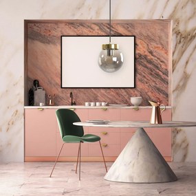 Toolight Toolight, stropné svietidlo 1xE27 APP1151-1CP, zlatá-dymové sklo, OSW-01490