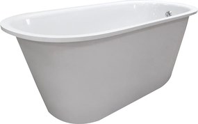 Roltechnik Outlet Oválna vaňa z liateho mramoru STONE ROUND 166x75 cm, kód: 9940000