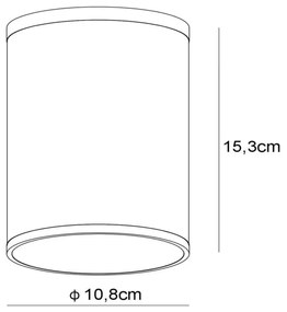 Lucide 27870/01/30 - Kúpeľňové stropné svietidlo TUBIX 1xE27/24W/230V