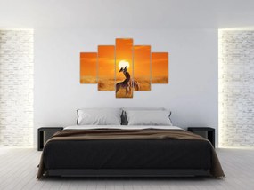 Obraz - Žirafy v národnom parku Serengeti (150x105 cm)