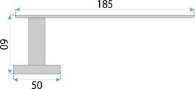 Rea Oste, kúpeľňový držiak na papier, čierna matná, REA-88049
