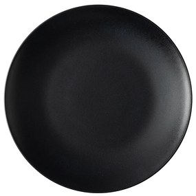 Tanier plytký 24 cm 4 ks — Basic čierny matný - 492781