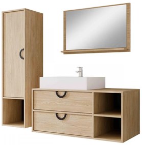 Kúpeľňový nábytok Gewiro, Farby: dub cremona, Sifón: bez sifónu, Umývadlo: áno, Umývadlová batéria: nie
