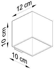 Nástenné svietidlo QUAD 1 biele