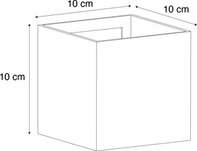 Škandinávske vonkajšie nástenné svietidlo s drevenou potlačou vrátane LED IP54 - Edwin