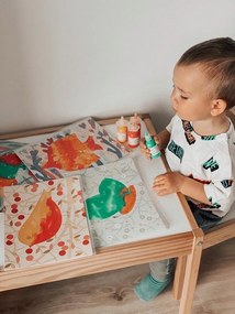 Výtvarná hra Chameleón – umývateľné prstové farby