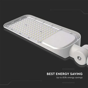 LED pouličná lampa SAMSUNG CHIP LED/100W/230V 6500K IP65 sivá