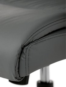 Kancelárske kreslo PEDRO — ekokoža, sivá