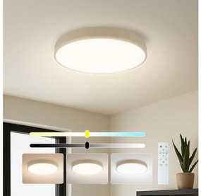 Brilagi - Stmievateľné LED svietidlo POOL SMART LED/48W/230V priemer 40 cm Wi-Fi Tuya béžové s diaľkovým ovládaním BG2230