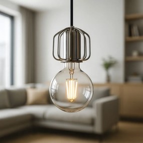 Toolight - Stropná lampa 1xE27 APP594-1CP, chrómová, OSW-09891