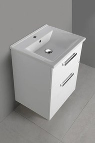 Aqualine Aqualine, VEGA umývadlová skrinka 62x72,6x43,8 cm, 2xzásuvka, biela, VG063