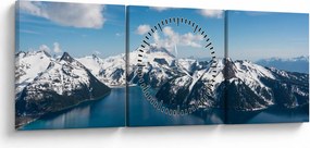 Obraz - Garibaldi Park (s hodinami) (90x30 cm)