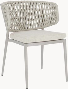 Stohovateľné záhradné jedálenské stoličky's opierkami na ruky Isauria, 4 ks