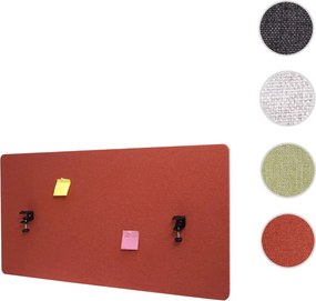 Akustický panel na stôl HWC-G75 - dvojstenná látka/textil - 60x120 - hnedá