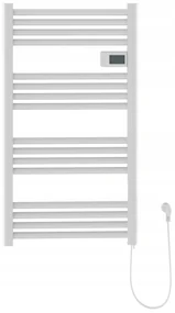 Erga Pago, elektrické vykurovacie teleso 540x960 mm s digitálnym termostatom, 500W, biela matná, ERG-LAV-GRZE-E-ALU-960540-WH
