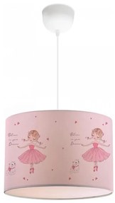 Detský luster CANDY 1xE27/40W/230V ružový