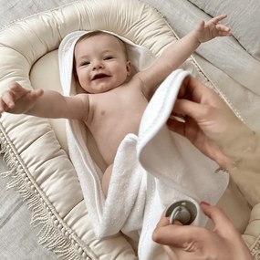 Hniezdo pre bábätko Boho vanilka 83x54cm