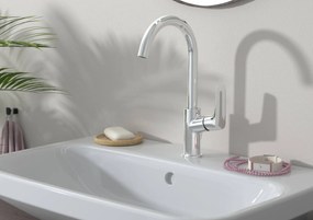 Hansgrohe Logis, páková umývadlová batéria 210, s otočným výtokom, chrómová, HAN-71131000