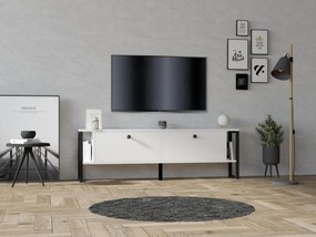 TV stolík/skrinka Satadu 2 (biela) . Akcia -22%. Vlastná spoľahlivá doprava až k Vám domov. 1095189