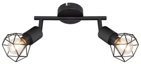 Globo - LED Bodové svietidlo XARA 2xE14/6W/230V čierna