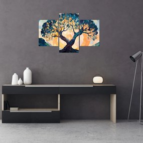 Obraz – Mozaika – slnko a strom II. (90x60 cm)