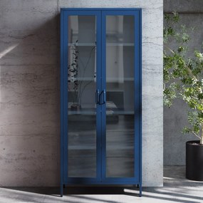 Vitrína ANGELO, 800 x 1850 x 450 mm, Modern: farba granátová