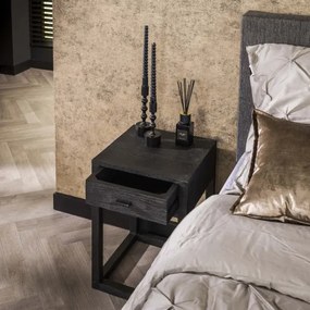 Nočný stolík 28-15 Square Drevo Mango  - Komfort-nábytok