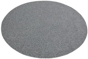 Koberec Hanse Home Braided Trenzado svetlosivý kruh