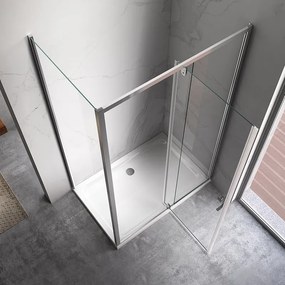 BPS-koupelny Obdĺžnikový sprchovací kút HYD-OK07D 120x100 chróm/transparent - bez vaničky