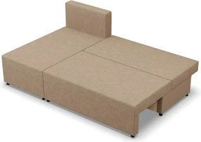 Rohová rozkladacia sedačka FERMO Lux cappuccino