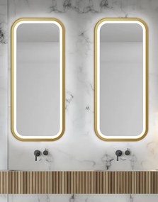 Zrkadlo Mirel Gold LED Veľkosť: 40 x 60 cm