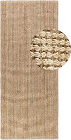 Hanse Home, Behúň Bouclé Jute 105974 Natural Golden, 80x200, béžová, chodba / predsieň