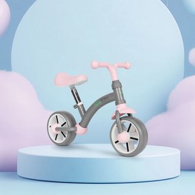 ECOTOYS odrážadlo pre deti 3+ EVA kolesá, nastaviteľné sedadlo 33–41 cm, sivé