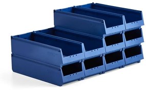 Plastové boxy AJ 9000, séria-70, 600x230x150 mm, 10 ks, modrá