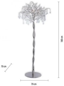 Paul Neuhaus 232-55 - Stojacia lampa ICICLE 5xG9/40W230V chróm