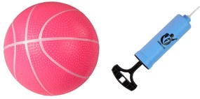 LEAN TOYS Basketbalový kôš – ružový 170 cm