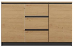 Set 2ks. komôd Cervantina 1 (antracit + dub artisan). Akcia -20%. Vlastná spoľahlivá doprava až k Vám domov. 1132872