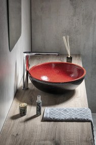 Sapho Sapho, ATTILA keramické umývadlo, priemer 43cm, metalická meď, DK010