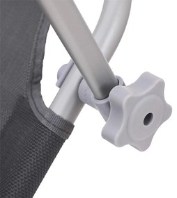 Záhradné lehátko so železným rámom Baka 193x63x32 cm šedé