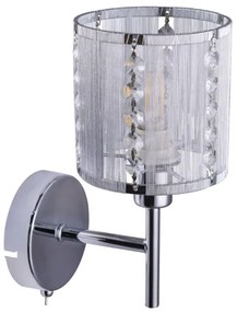 Globo 15091W - Nástenné svietidlo WALLA 1xE14/40W/230V chróm