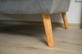 Sivá 2miestna pohovka CORANTI VELVET