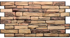 Obkladové panely 3D PVC TP10006921, rozměr 980 x 498 mm, kámen přírodní, GRACE