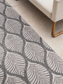 NORTHRUGS, Behúň Duet Liora 106246 White/Gray - na von aj na doma, 80x250, šedá, chodba / predsieň